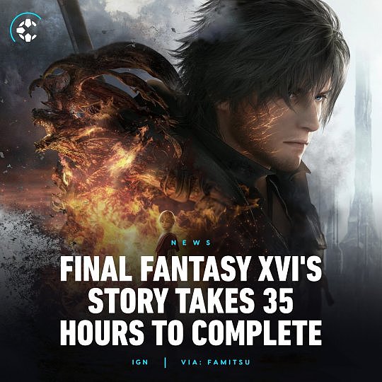 《最终幻想16》主线时长约35个小时 完全通关将需要70-80个小时 - 3