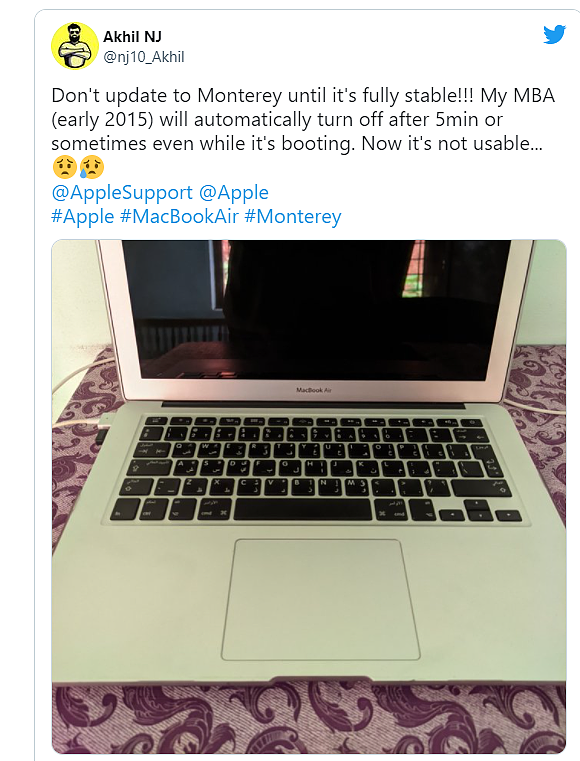 苹果用户反映：很多旧款Mac升级macOS Monterey系统后变砖 - 4