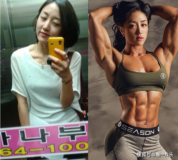 韩国健美明星孙汉娜，腹肌背肌太优越，“女汉子”名不虚传 - 3