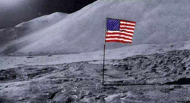 玉兔拍到了美国国旗变白了  美国登月是真的假的 - 1