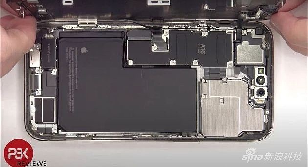 iPhone 14 Pro Max拆解 内部结构大致与之前 散热系统小改 - 3