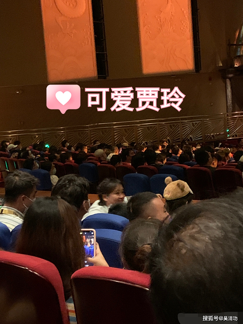 网友在北京环球影城偶遇贾玲和张小斐，两人穿着休闲与众人合照 - 2