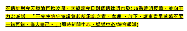 王力宏离婚法庭记录曝光，李靓蕾被疑将入狱，本尊迅速发声明反击 - 7