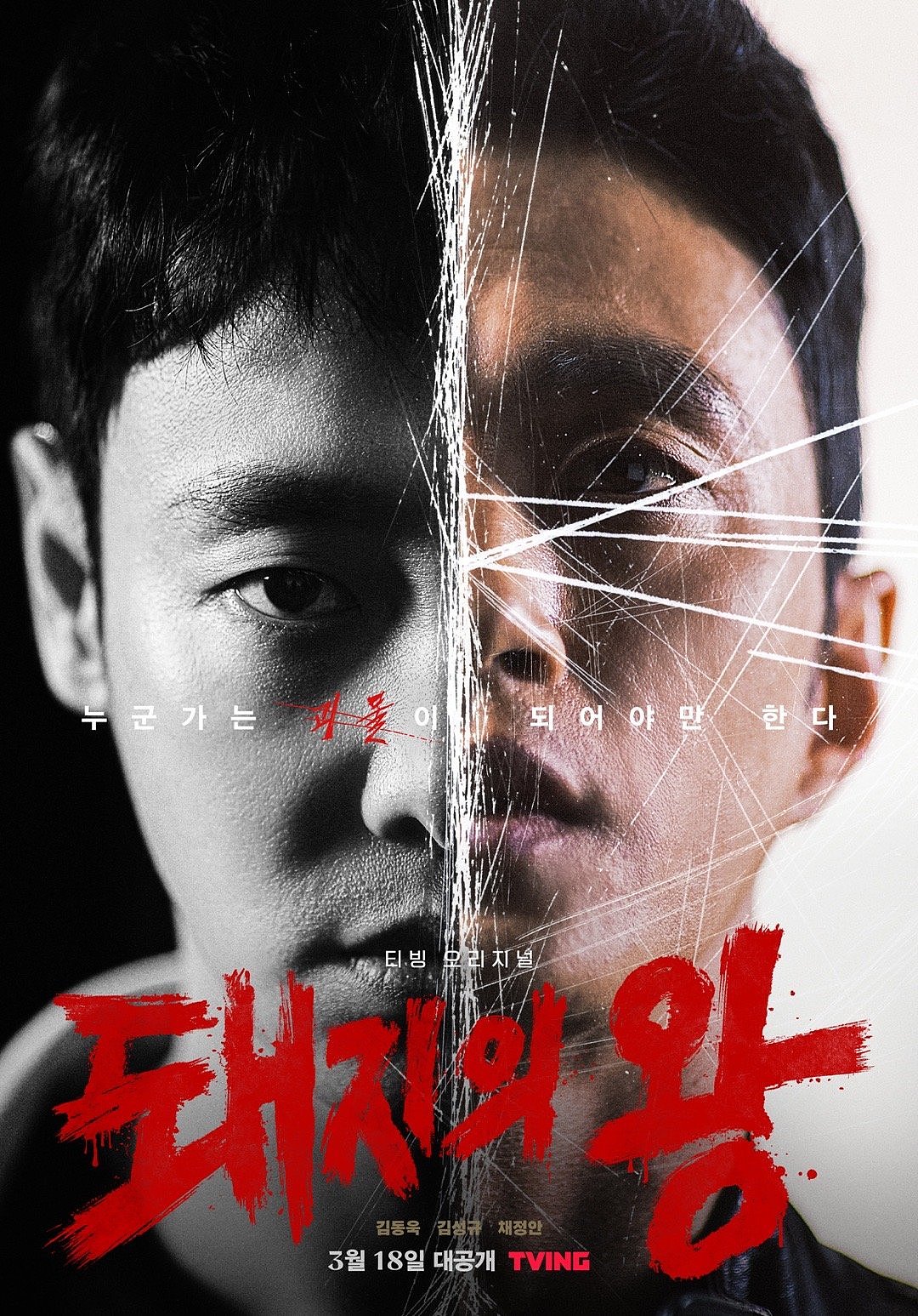 金东旭、金成圭、蔡贞安主演的真人版《猪猡之王》发布真人海报 - 1
