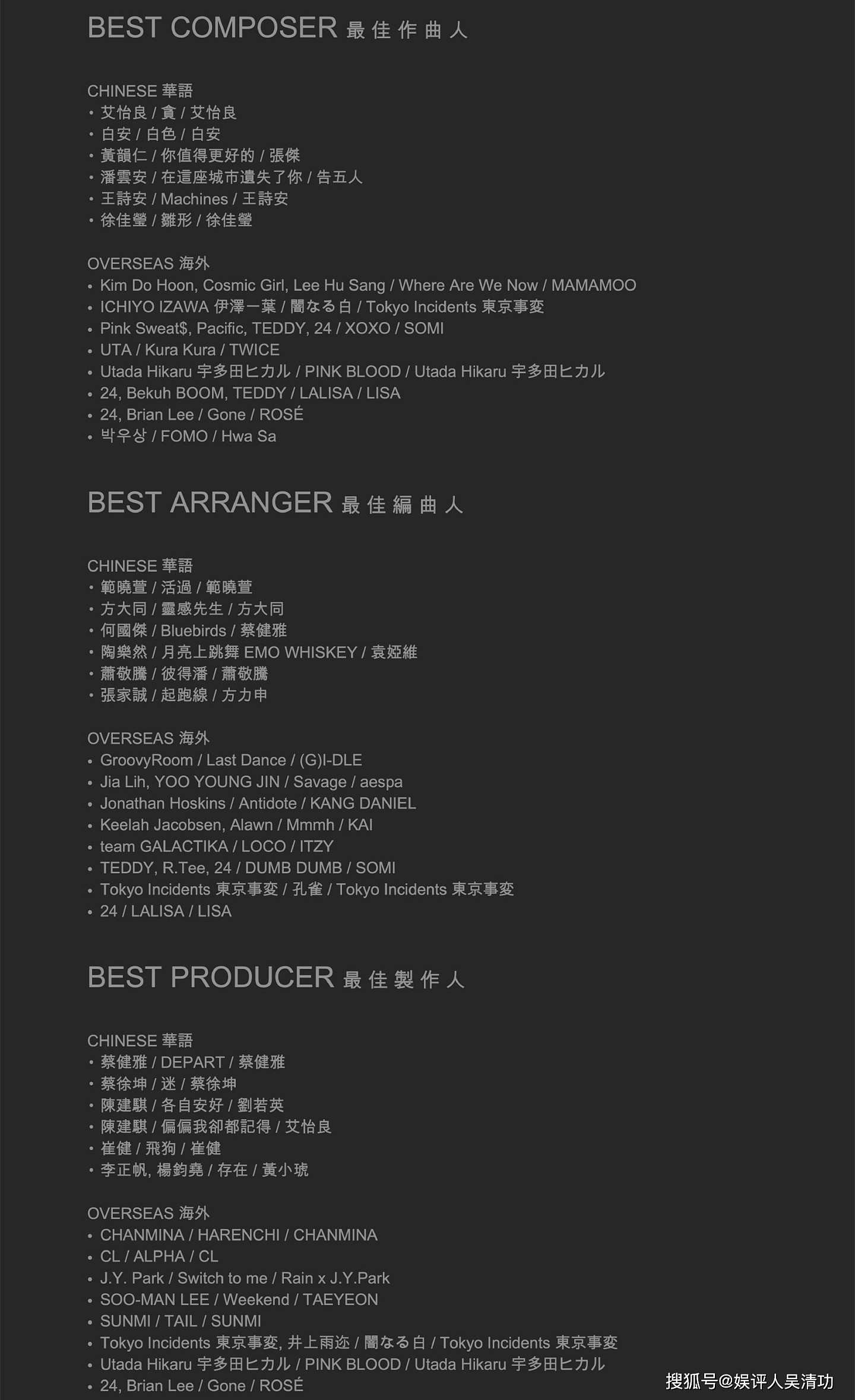 亚洲流行音乐大奖提名名单：张艺兴、蔡徐坤、刘雨昕、THE9等入围 - 7