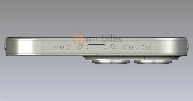 苹果iPhone14 Pro CAD渲染图曝光：采用单孔+药丸状孔洞 - 4