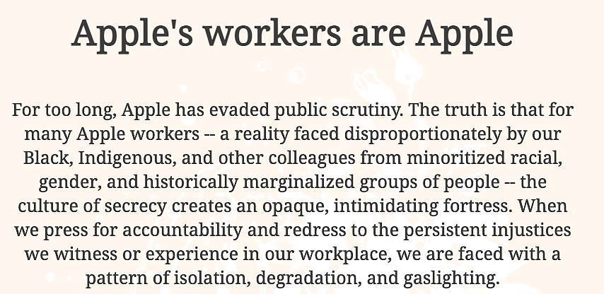 AppleToo发起人指责苹果：隐藏前员工的职位，只写成“伙伴” - 1