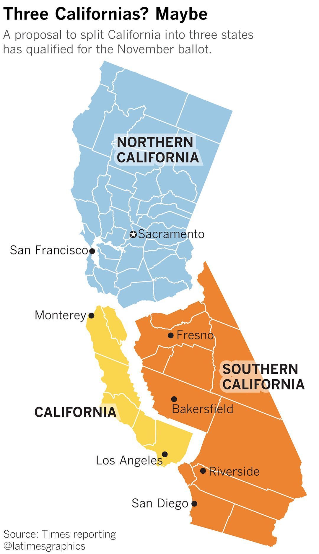 加州或将一分为三？超60万民众签名获公投资格…UC系统又何去何从？ - 2