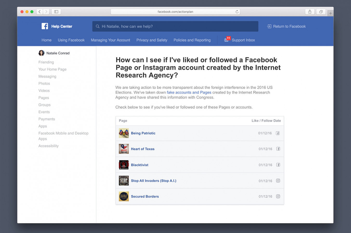 Facebook 推出新工具让用户了解访问的页面是否与俄罗斯政治鼓动宣传有关 - 1