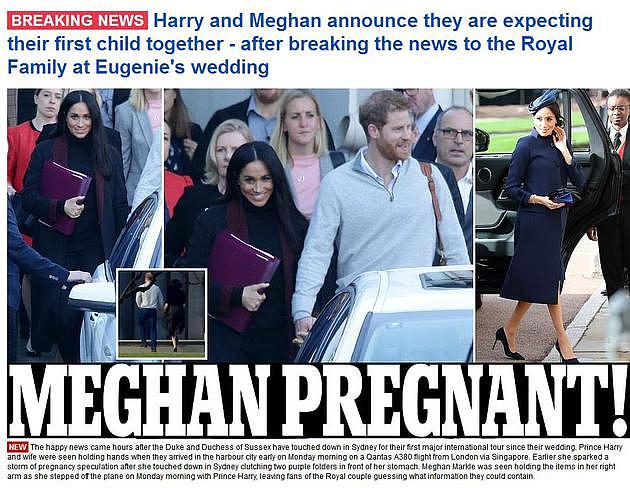 恭喜梅根王妃怀孕啦！ 英国“脱欧宝贝”明年即将诞生 - 1