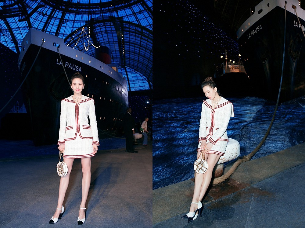刘诗诗和陈伟霆上演了一部豪华版“泰坦尼克号”，片中穿的都是Chanel… - 9