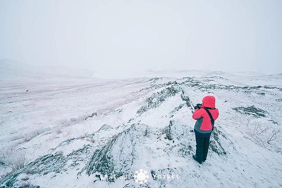 贝加尔南线：雪纷飞，纯白世界里的气泡冰 - 13