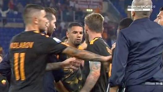 罗马球员热尔松和队友布鲁诺-佩雷斯爆发冲突