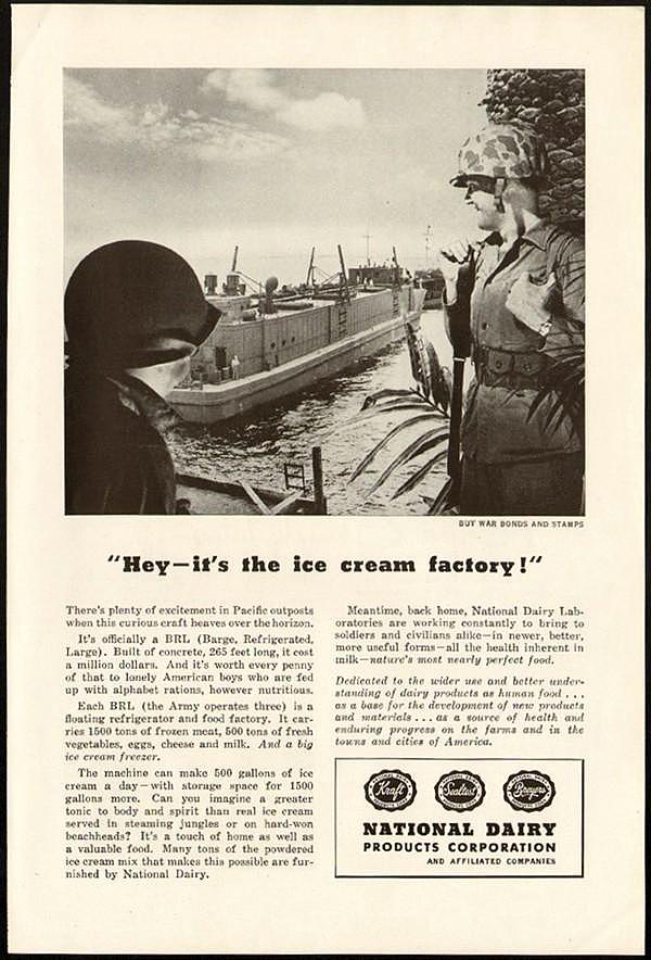 二战美海军水兵嗜冰激凌如命 航母即将沉没竟要吃光再走