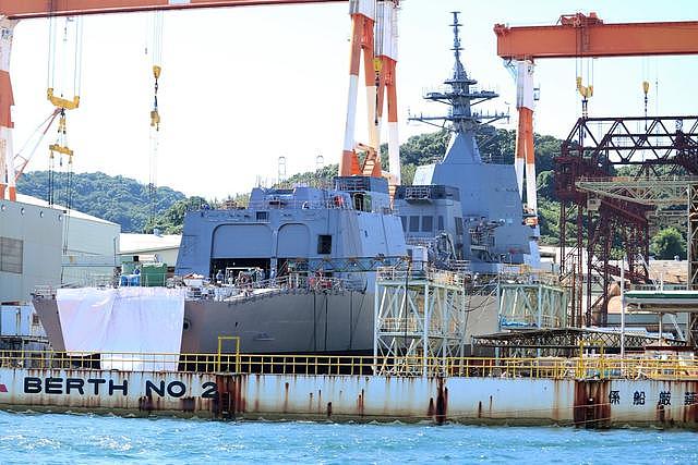 日本下水最新一艘朝日级驱逐舰 注重反潜战而防空能力则被阉割
