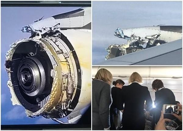 全球最大客机万米高空引擎解体：空姐吓哭