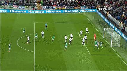 半场-北爱尔兰0-2德国，鲁迪、瓦格纳世界波