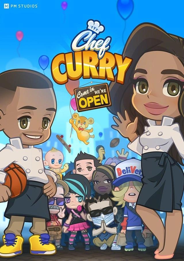 库里夫妇宣传新推出的游戏《Chef Curry》