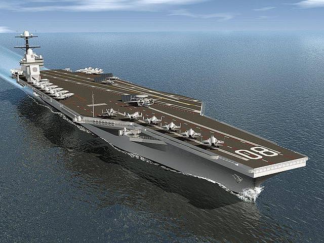 美军最新一艘企业号航母开工 号称无纸设计未来将替CVN68