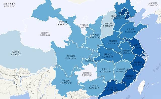 全国房价收入地图：在中国买房究竟有多难？ - 1