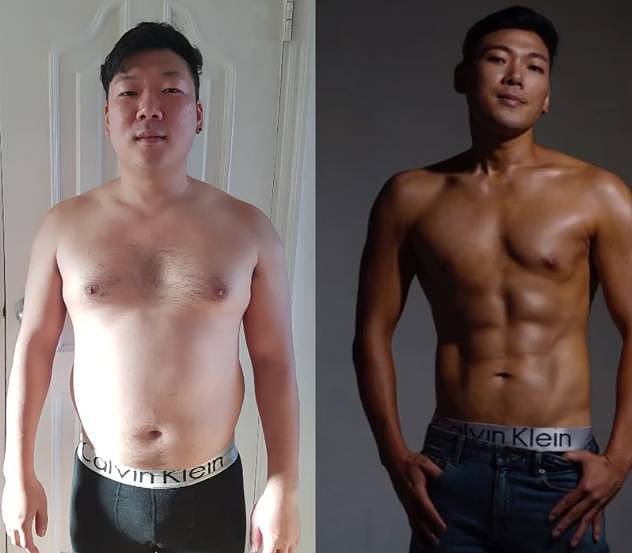 韩国小伙坚持锻炼6个月，看到最后惊呆了...... - 28