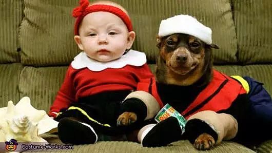 如果万圣节这样给狗狗和宝宝打扮……上门要糖吃应该很容易吧！ - 5