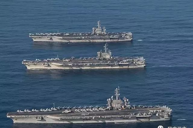 美国三航母战斗群在朝鲜以东海域开练，韩国信守承诺，拒绝参加美日韩联演 - 1