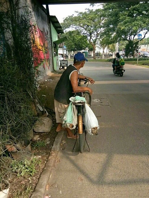 印尼街头两只被捆在袋子里的狗狗，它们绝望的眼神令人心碎！ - 3