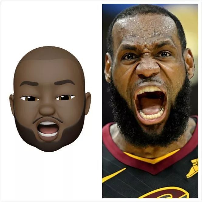 我把NBA的大佬们做成emoji了。 - 2