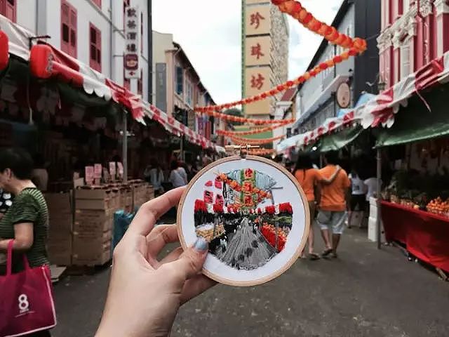新加坡女孩用中国刺绣，画出了全世界的美景，惊艳了所有人 - 20