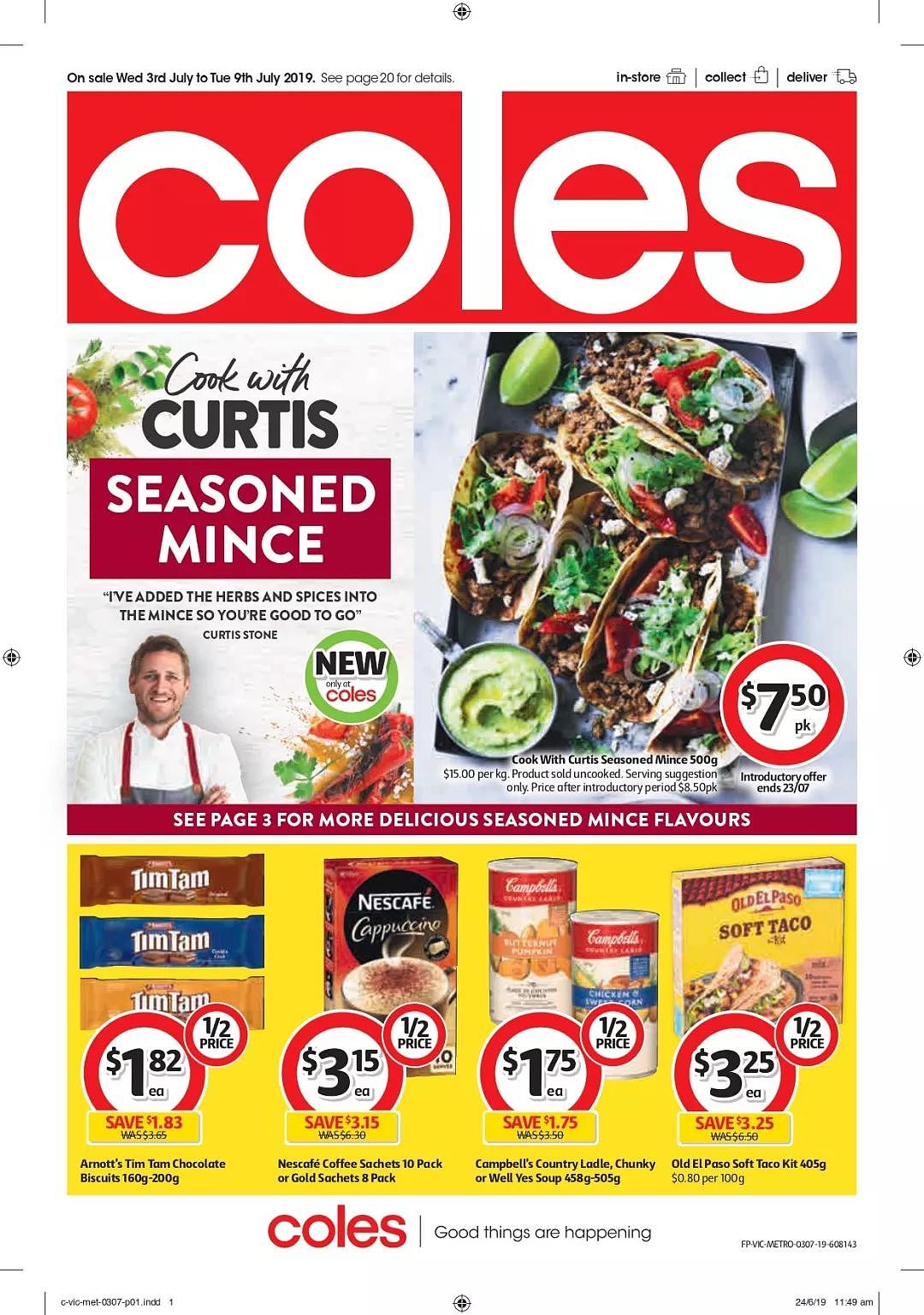 Coles 7月3日-7月9日折扣，红米、冻鸭都半价 - 1