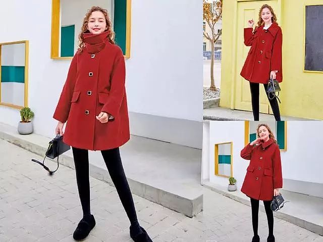 新年必买的红色大衣，随便挑一件穿上就特别美！ - 2
