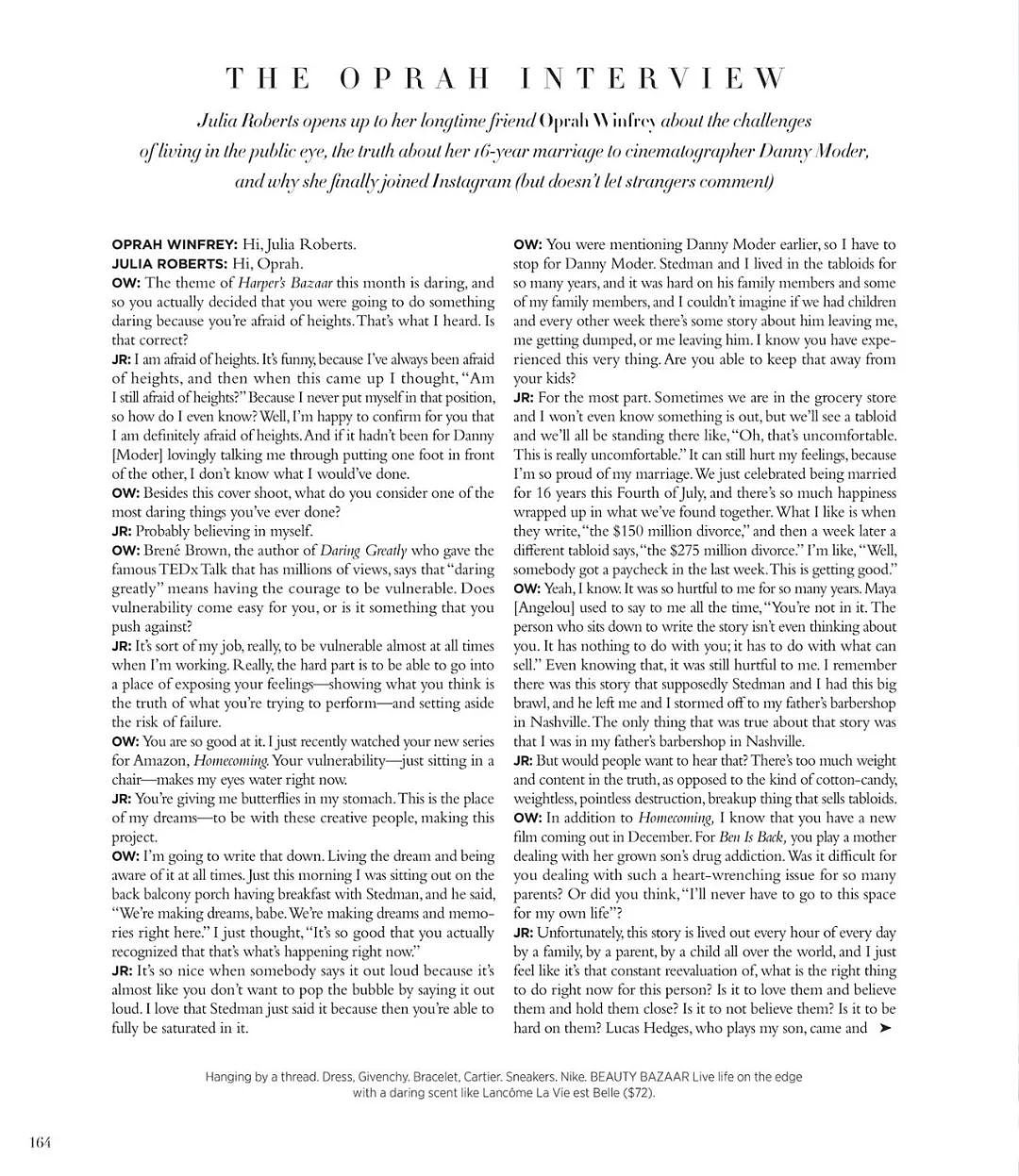 美国版BAZAAR十一月刊Julia Roberts登封；英国版专题报道2018秋冬高定 - 5