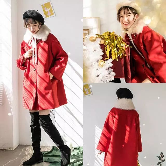 新年必买的红色大衣，随便挑一件穿上就特别美！ - 4