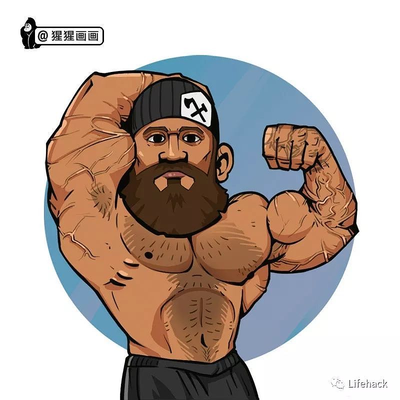 中国小伙创作的Q版肌肉漫画，把网友萌翻了 - 12
