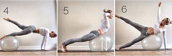8组瑜伽球动作,让你在家就能轻松瘦 ! - 6