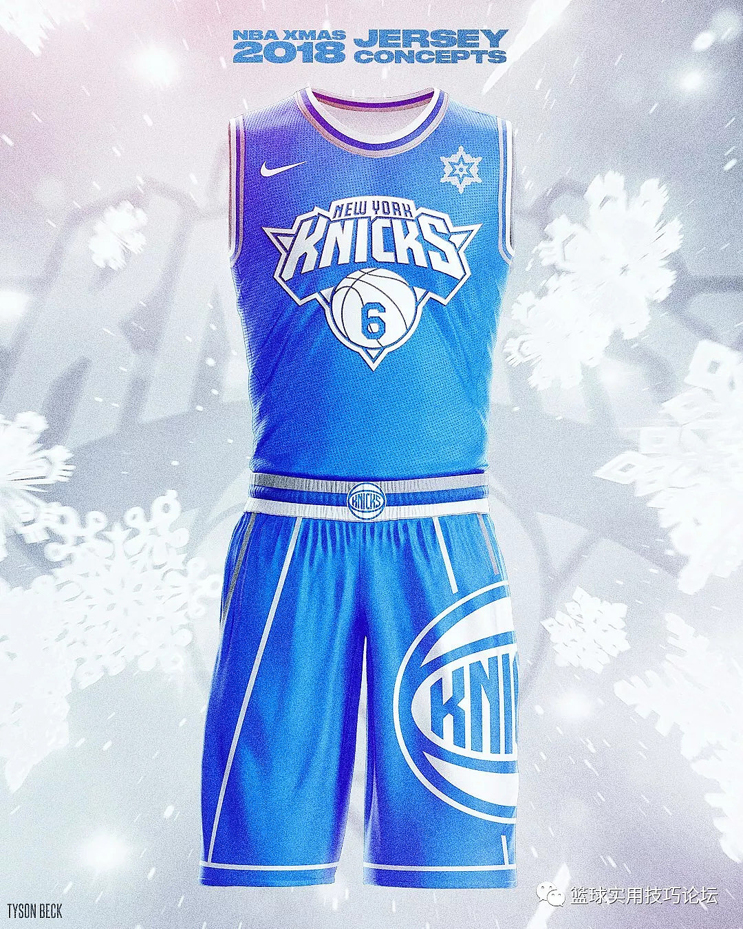酷！美国网友制作2018年NBA圣诞大战球衣概念图 - 9