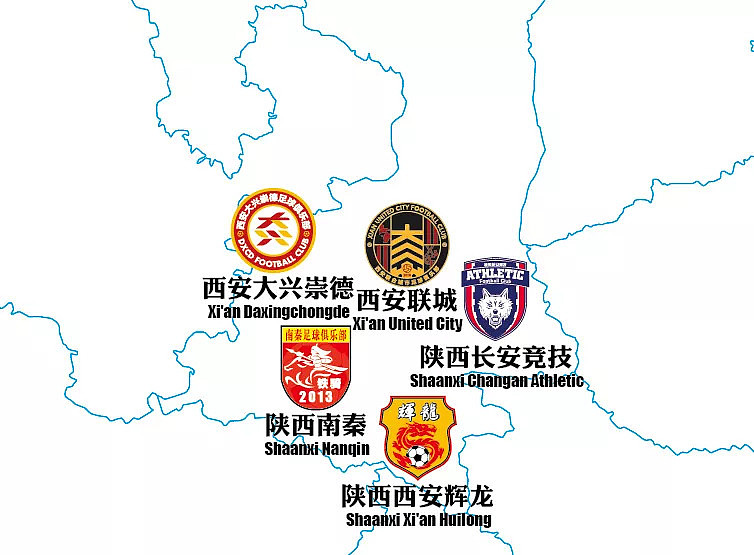 2018年中国足球协会四级联赛球队版图详解，有你的家乡球队吗？ - 10