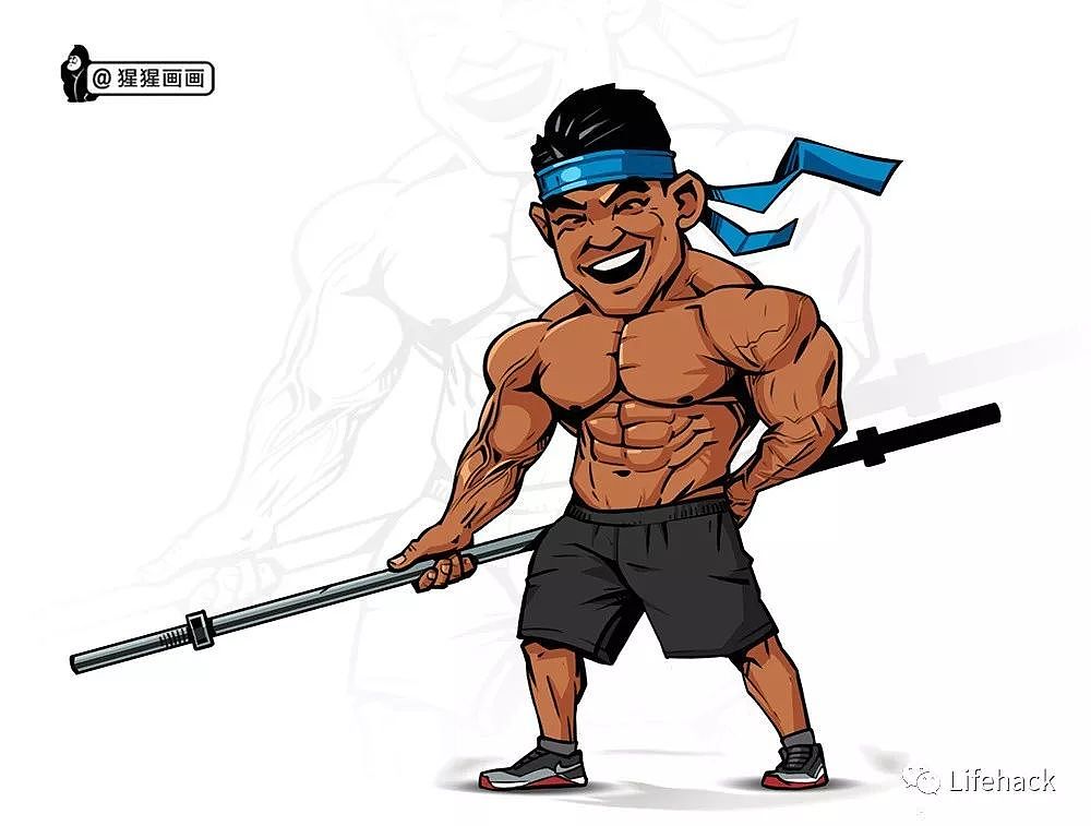 中国小伙创作的Q版肌肉漫画，把网友萌翻了 - 4