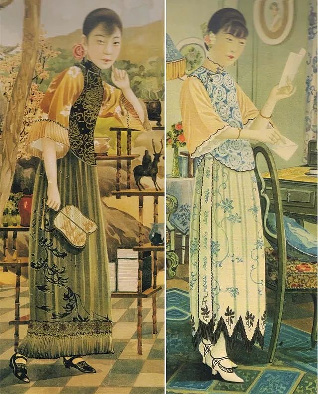 中国服饰专栏｜欧洲的时髦，在民国袄裙上都能找到 - 17