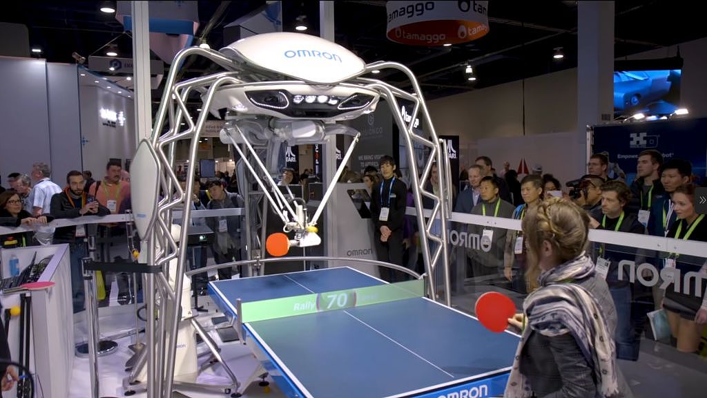 这个乒乓球技术堪比国家队的机器人，还有个厉害的技能 | CES 2018 现场 - 1