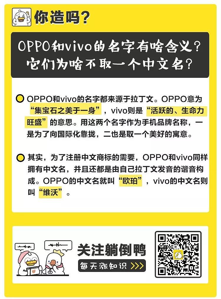 “OPPO”和“vivo”为啥不给自己起个中文名？ - 1