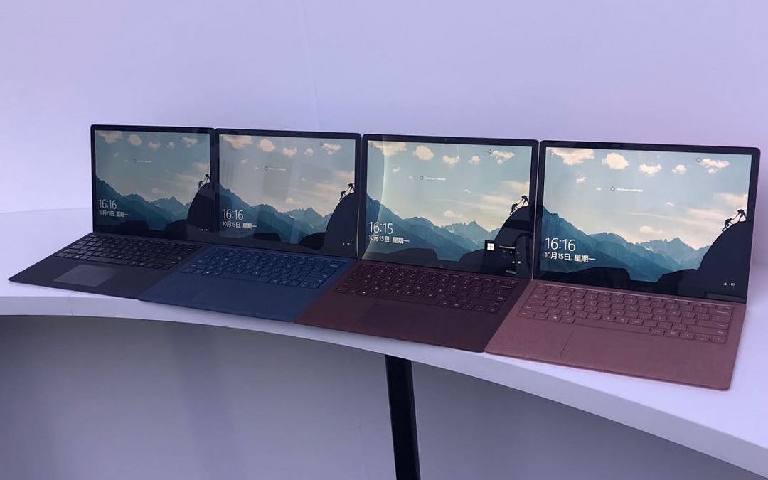 微软发布Surface新品，为中国市场特供灰粉金版Laptop - 1
