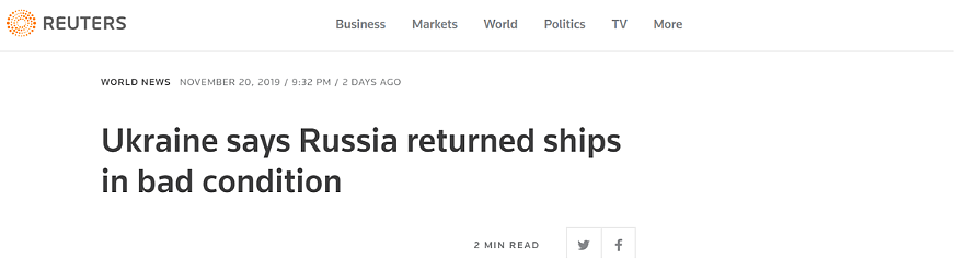 俄归还乌克兰军舰，连船上马桶都拆了？ - 1