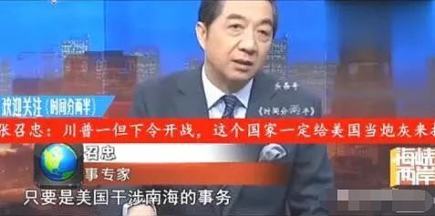 张召忠撂下下预言：川普一旦下令美国开战，这个国家第一个来打中国 - 35