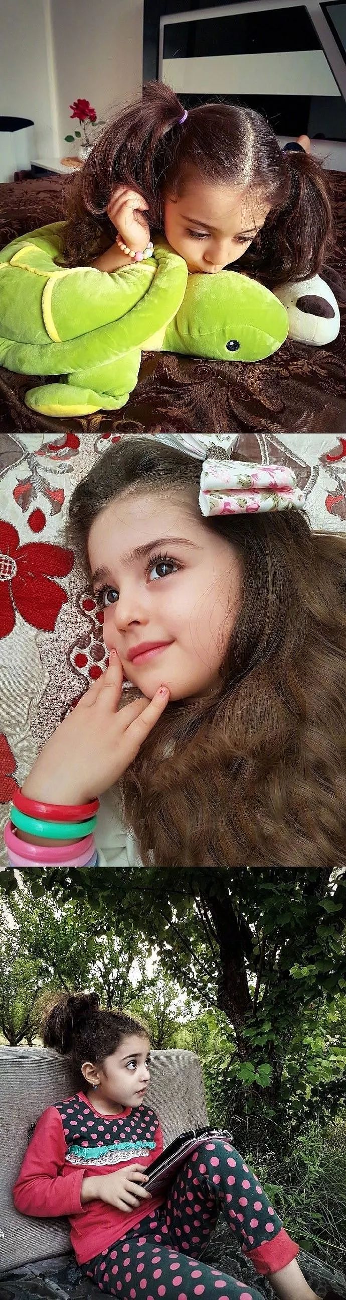 伊朗8岁小女孩被称为“全球最美”！因为太美，父亲辞职做贴身保镖…… - 9