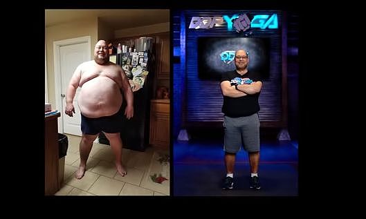 胖大叔疯狂锻炼一年，居然减掉了90公斤... - 21