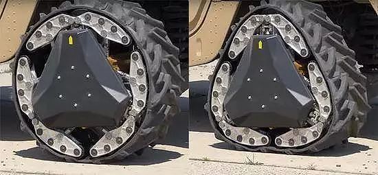 两秒轮胎变履带，美军展示超黑科技车轮 - 3