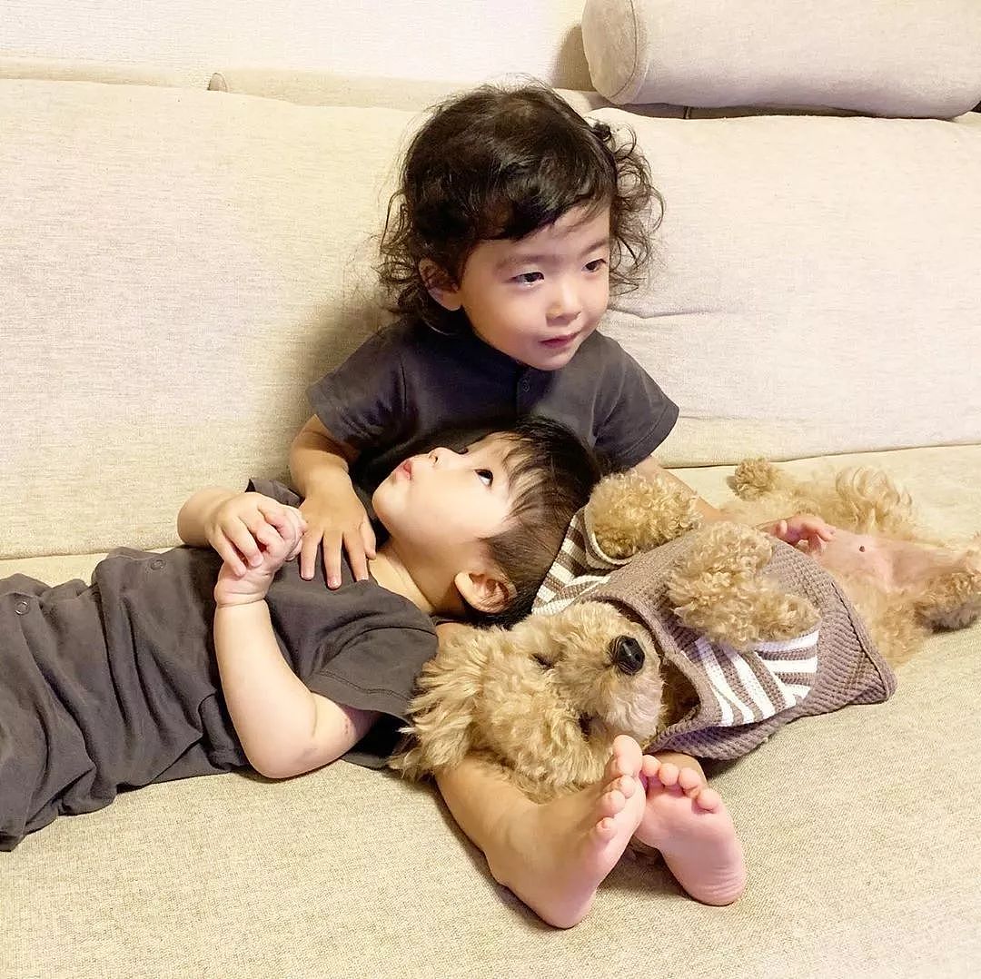 日本妈妈每天给狗狗和孩子拍照，这画风…也太可爱了吧！ - 30