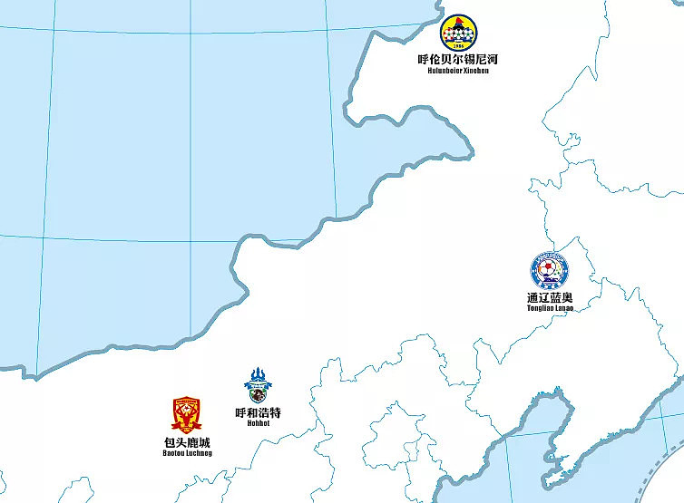 2018年中国足球协会四级联赛球队版图详解，有你的家乡球队吗？ - 16